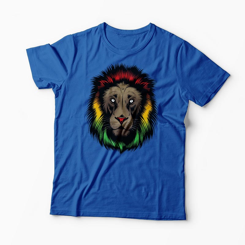 Tricou Personalizat Iron Lion Zion - Bărbați-Albastru Regal